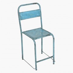 IRON CHAIR JAYA LIGHT BLUE - CHAIRS, STOOLS